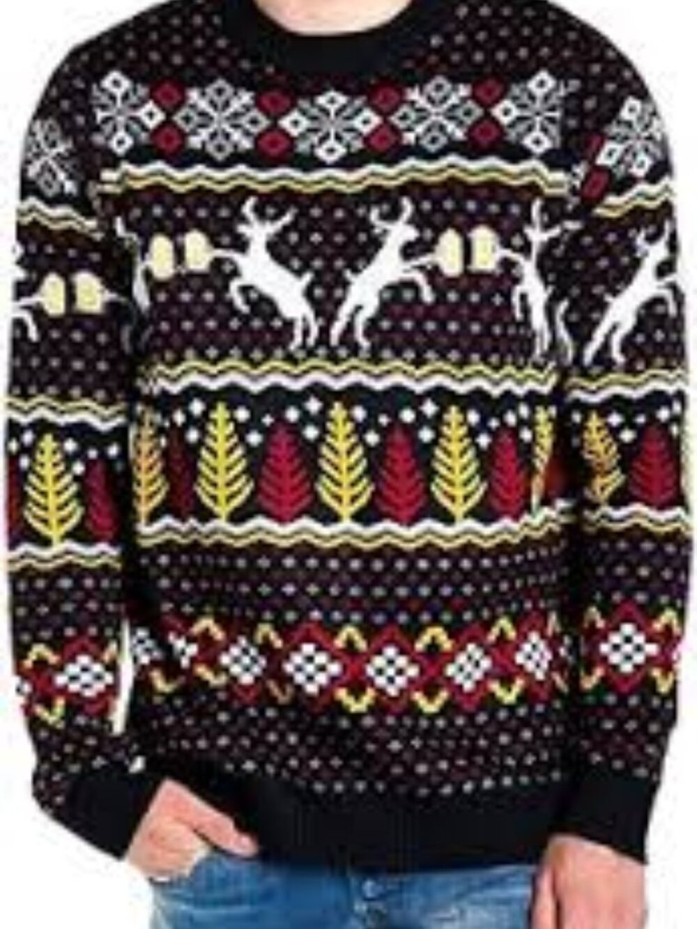 Tipsy Elves Men's Caribrew Ugly Christmas Sweater L